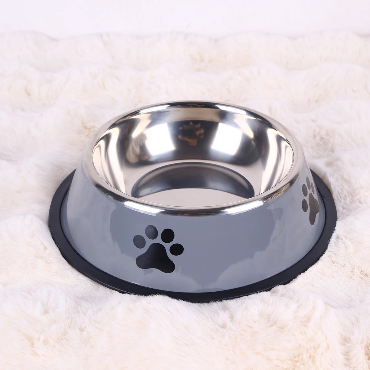 1PC Stainless Steel Pet Bowl Cat Bowl Dog Food Bowl Multi-Specification Anti-fall Food Bowl Food Bowl Feeding Pet Supplies